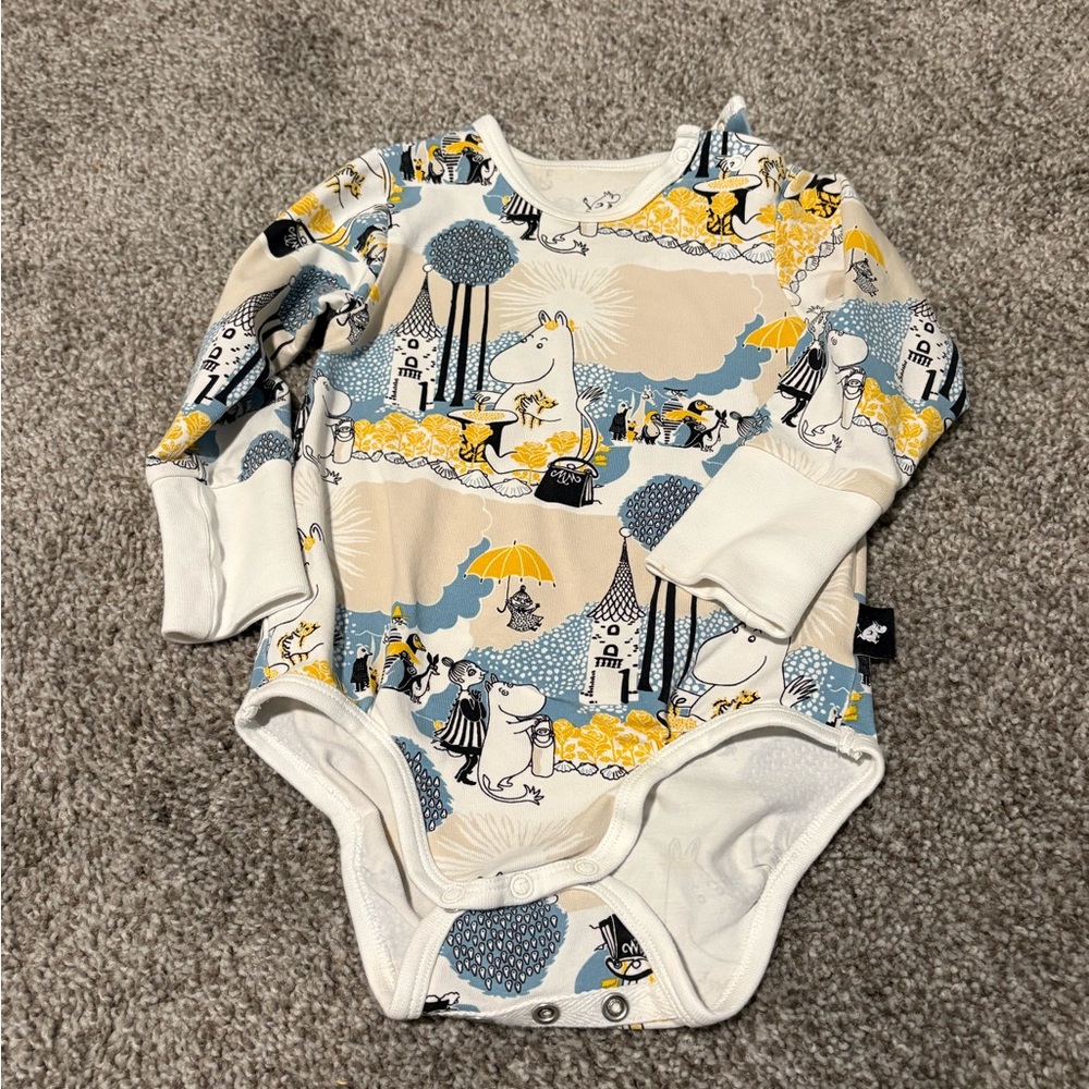 Reima x Moomin long sleeve onesie 3-6 month